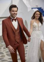 Costume mariage, marine, vert, sauge, beige, terracotta - Come – Image 5