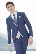 Costume de mariage bleu marine 3 pièces Roberto Vicentti — Wind's Mariages Rivery