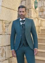 Costume de mariage col mao 3 pièces, Bonifacio – Image 3