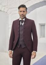 Costume de mariage col officier 3 pièces, Cadix – Image 3